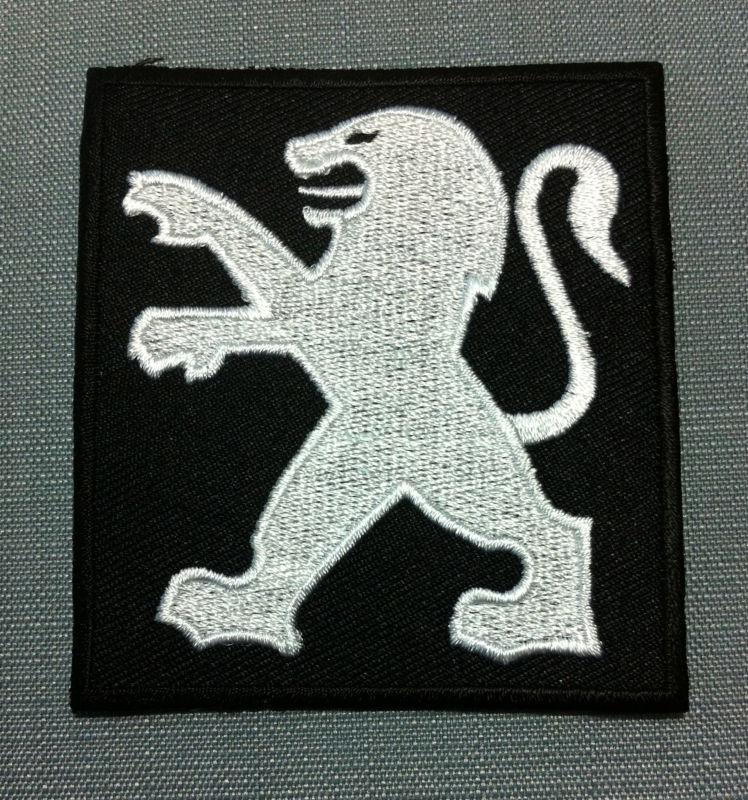 Peugeot embroidered patch iron on badge car motor logo auto racing race rally f1