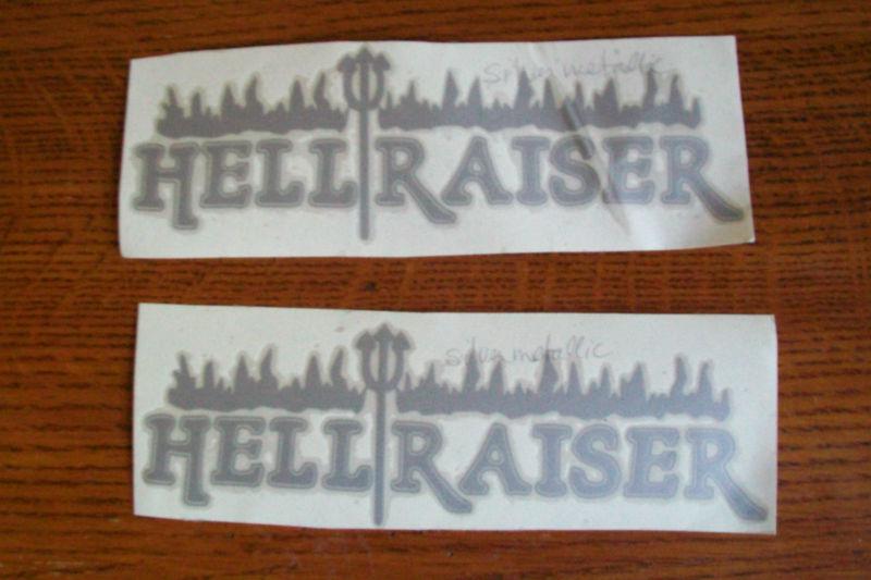 Hellraiser decal, metallic silver, lot of 2