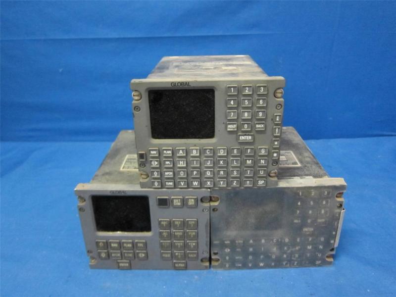 Lot of (3) global gns-1000 cdu aircraft navigation control display 30300-01-01-2