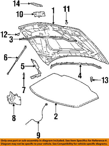 Ford oem f4tz16758a hood-stop