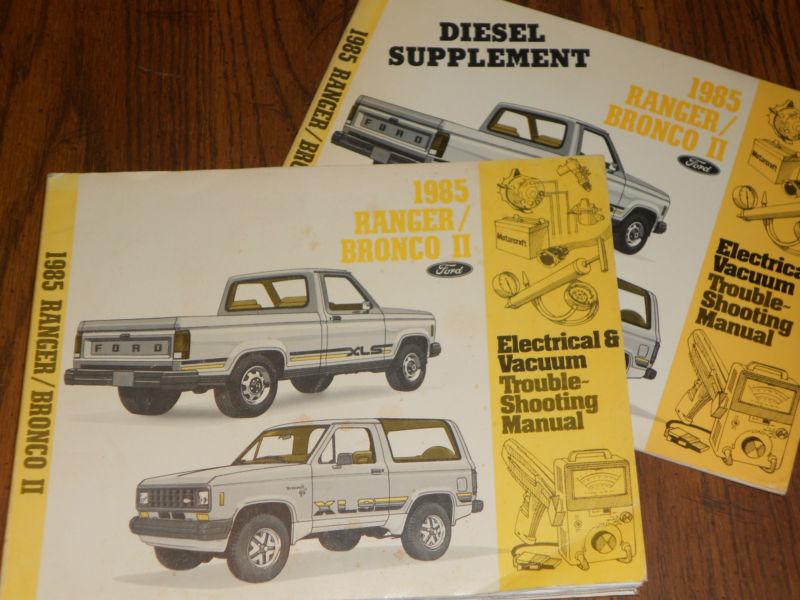 Find 1985 FORD RANGER / BRONCO II / WIRING AND VACUUM DIAGRAM SHOP