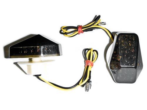 Flush mount led turn signals indicators smoke lens for 2001-2005 suzuki gsxr 600