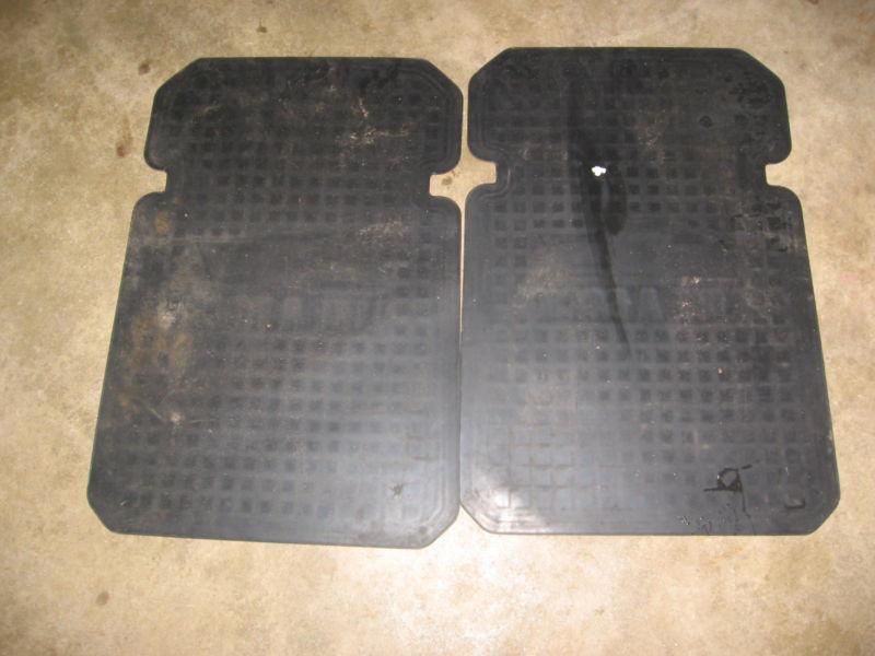 SET OF 2 CHEVY RUBBER FLOOR MATS BLACK WITH CHEVY LIKE A ROCK LOGO, US $20.00, image 4