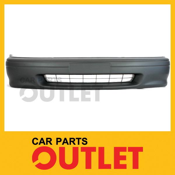 1991-1994 tercel front bumper raw textured mat black 2dr 4dr dx/le primered mldg