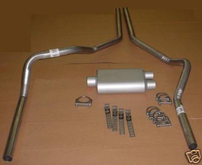 Dodge ram 07-08 dual exhaust kit + flowsound muffler