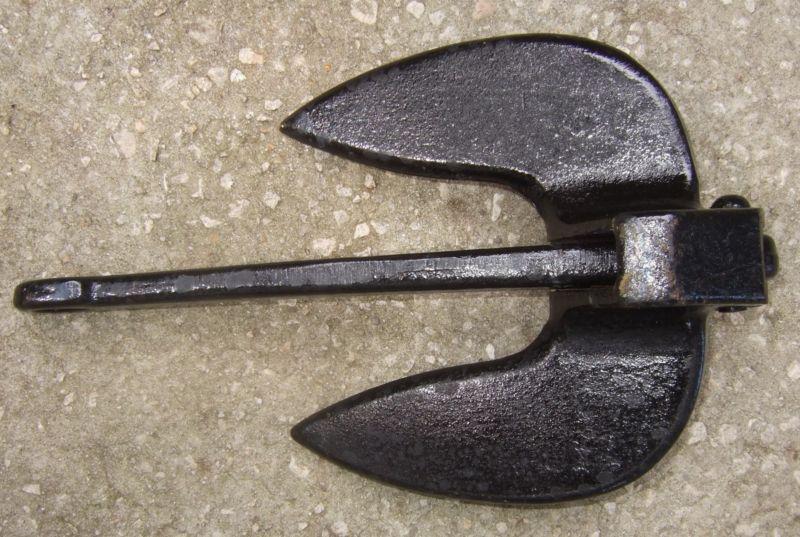 Roloff Mfg. 10 lb ANCHOR Boat dock navy yacht sail vtg docking iron, US $29.99, image 4