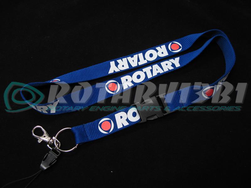 Rotary lanyard - blue /white rx7 rx8 rotary power 12a 13b 20b turbo fb fc fd