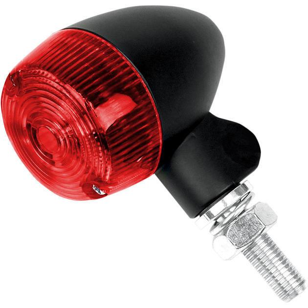 K&s round marker light set single filament 47mm black red