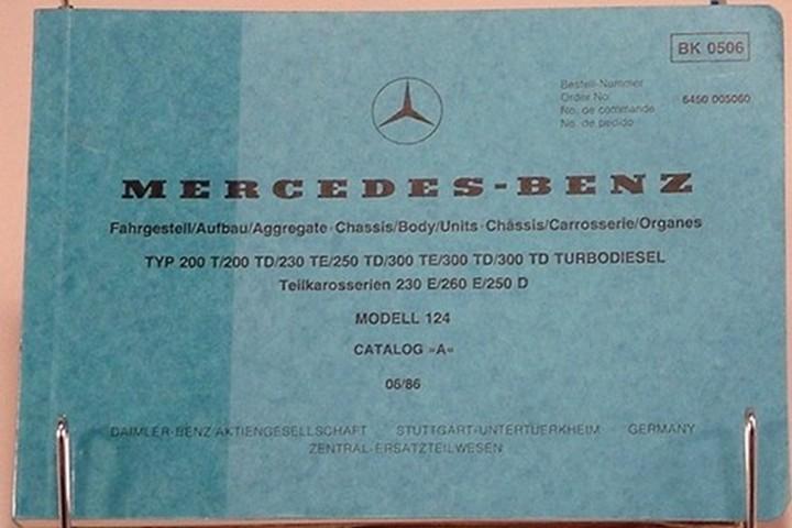 New mercedes european w124t wagon 200 250 300 t td 230 300 te parts picture book