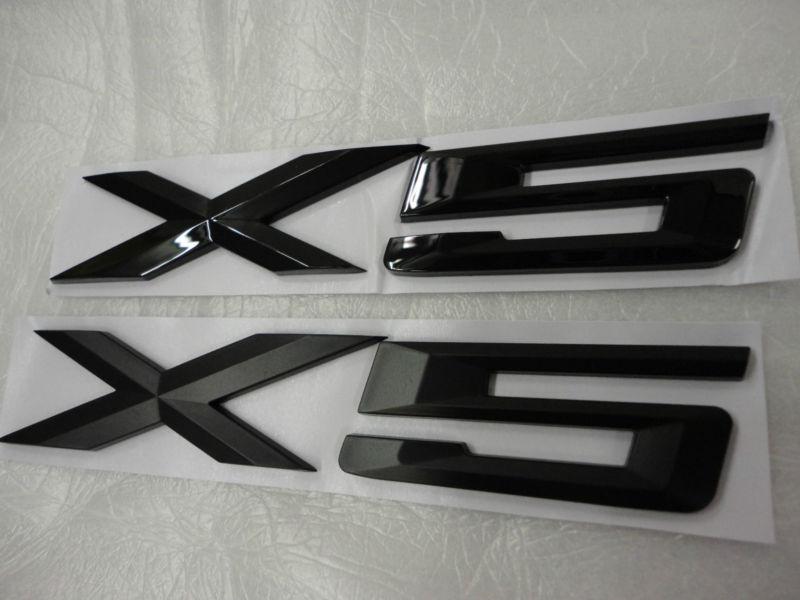 for MATTE OR GLOSSY BLACK BMW X5 TRUNK BADGE EMBLEM LOGO , US $24.96, image 2