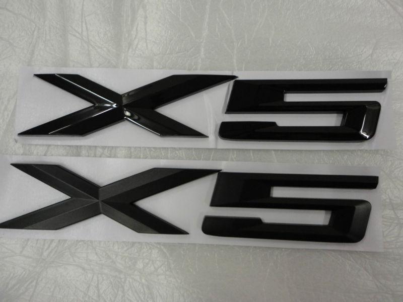 for MATTE OR GLOSSY BLACK BMW X5 TRUNK BADGE EMBLEM LOGO , US $24.96, image 3