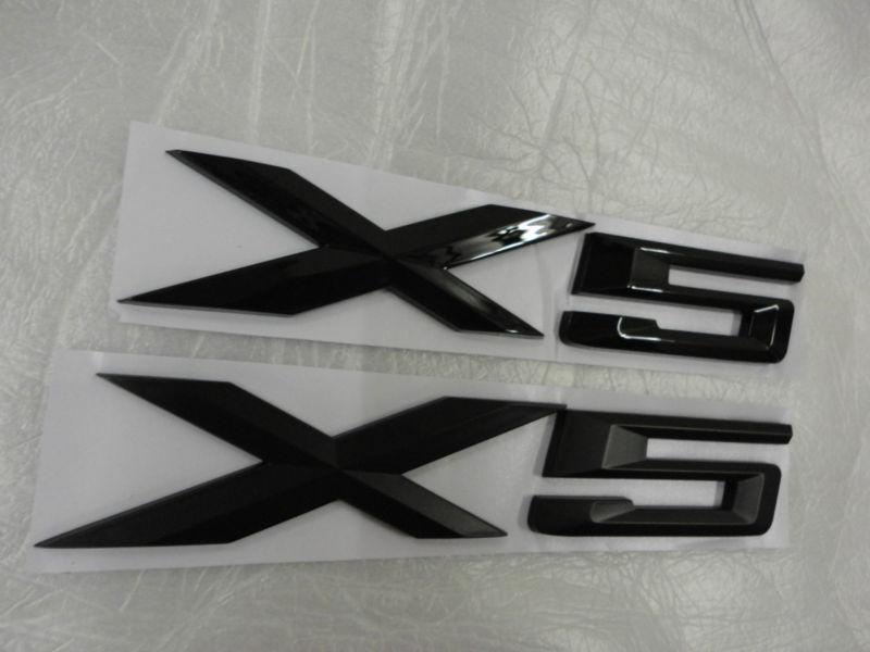 for MATTE OR GLOSSY BLACK BMW X5 TRUNK BADGE EMBLEM LOGO , US $24.96, image 4