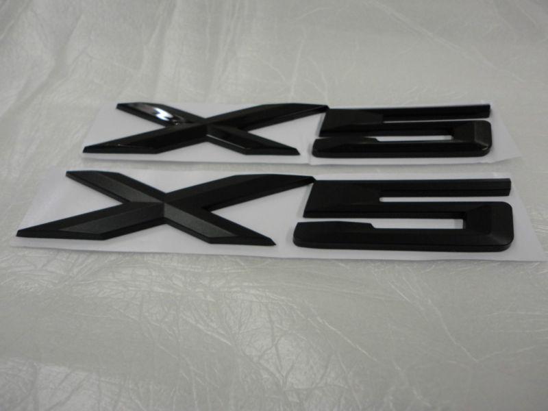 for MATTE OR GLOSSY BLACK BMW X5 TRUNK BADGE EMBLEM LOGO , US $24.96, image 5