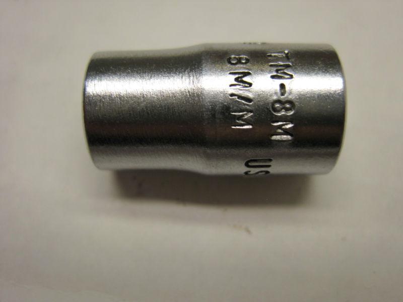 Snap on tm8m 1/4 inch drive 8mm 6 point socket