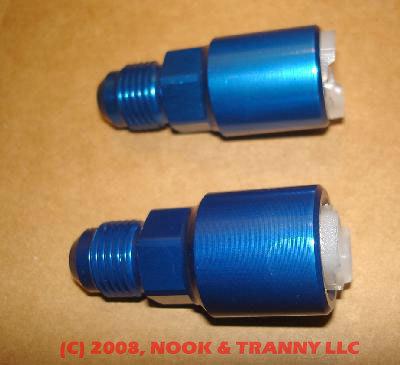 Lt1 lt4 ls1 ls6 swap fuel rail adapter fittings an 6 blue snap on