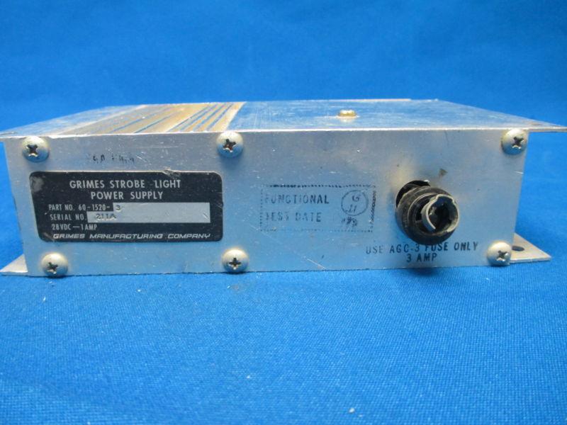 Grimes Strobe Light Power Supply 28V P/N 60-1520-3, US $59.99, image 2