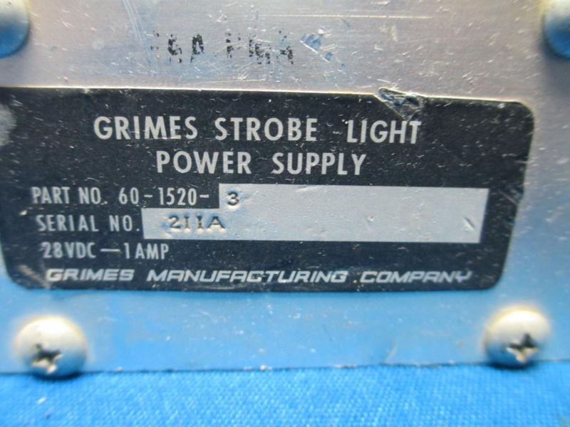 Grimes Strobe Light Power Supply 28V P/N 60-1520-3, US $59.99, image 3