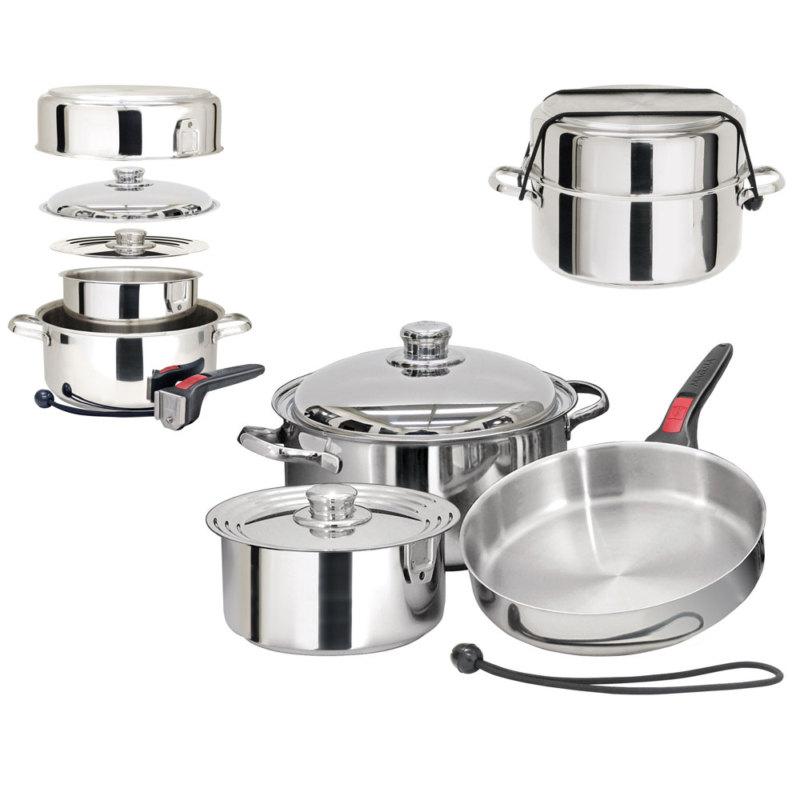 Magma nestable 7 piece s.s starter cookware set a10-362