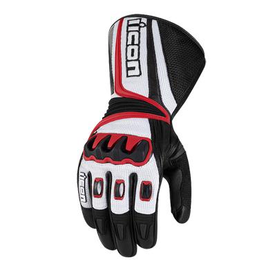 Icon glove compund long red sm 3301-1670