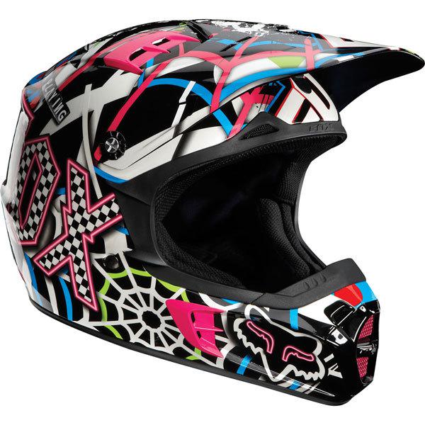 Blue/black xxl fox racing v2 pure filth helmet