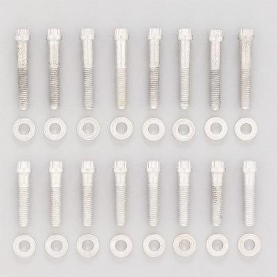 Edelbrock intake manifold bolts steel hex head washers ford 385 series bb 429