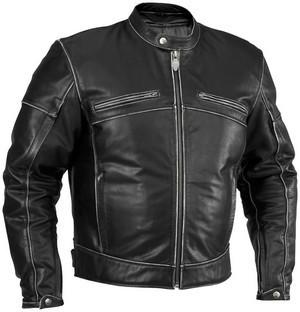 River road rambler leather jacket black us 54