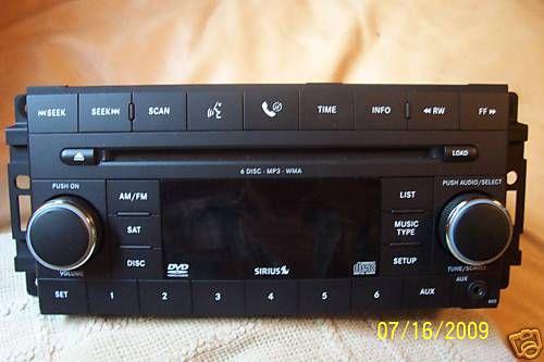08-chrysler-dodge-6-disc cd dvd wma mp3 sat sirius new