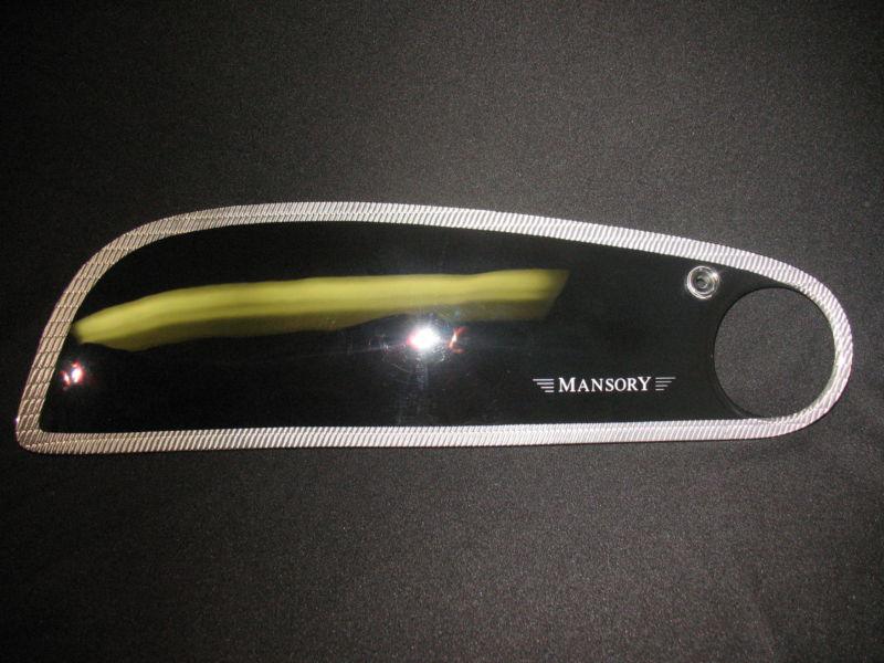 2004-2011 bentley gt, gtc, flying s, oem passenger panel "mansory" carbon fiber.