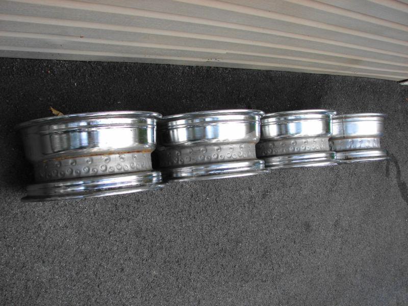 63 64 65 66 67 CORVETTE ZENITH KNOCK OFF CHROME WIRE WHEELS 15 X 7 IMPALA, US $1,599.00, image 7