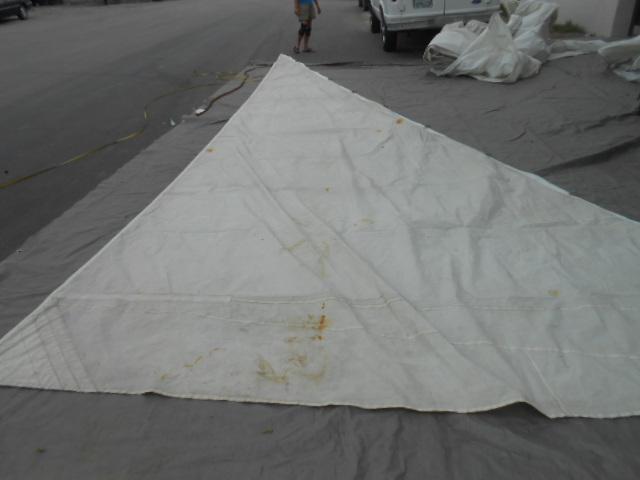 4630 hank-on sailboat jibsail with sheets  luff=30' 6"