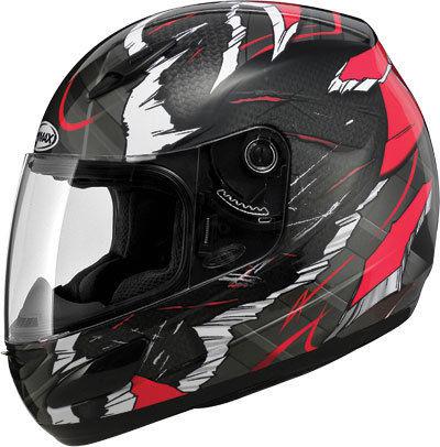 Gmax gm48 f/f shattered helmet red/black s g7481204 tc-1