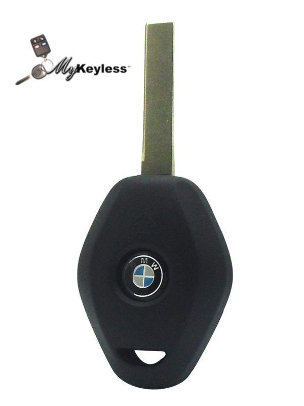 New bmw replacement uncut combo car key keyless entry remote  fob w/ jacket
