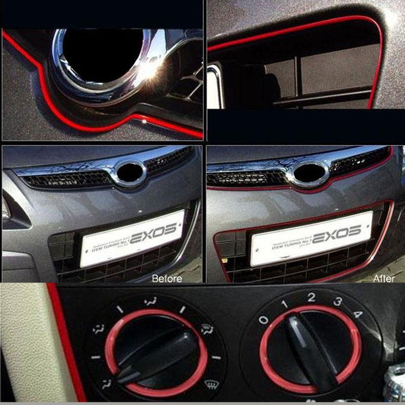 Sell DIY Red Car Truck Decoration Moulding Korea Trim Strip Line Chrome