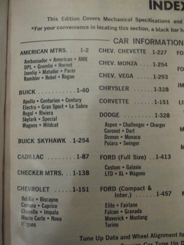 1976 Motor Auto Repair Manual - 39th Edition Hard Cover Original Car Manual, US $13.00, image 6