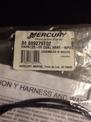 Mercury smartcraft vessel view dual wake input harness 84 889279t02