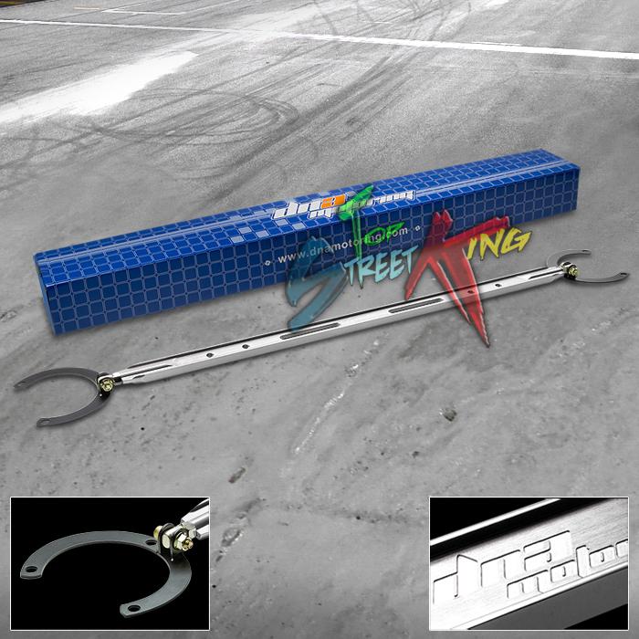Aluminum 1pc rear upper strut bar/brace 00-05 mit eclipse/spyder 3g l4/v6 silver