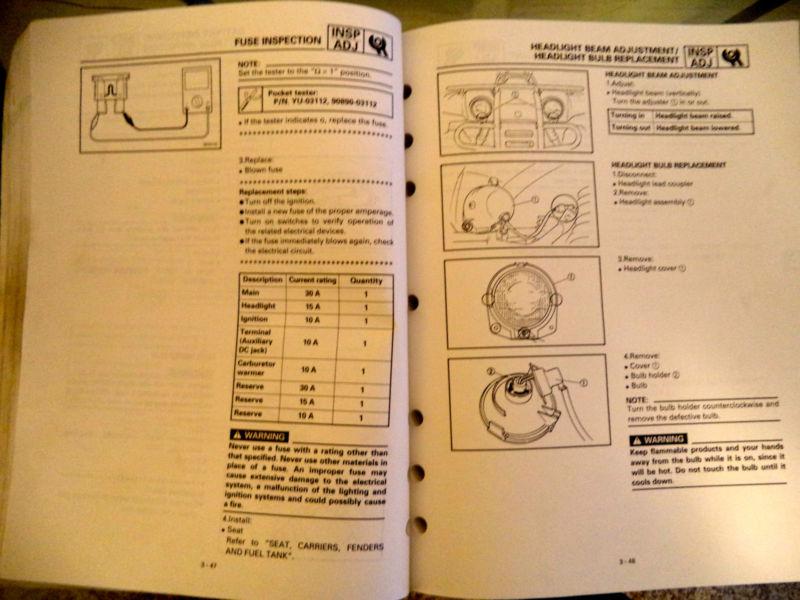 Yamaha 1999 YFM400FWNM(C) Service Manual, US $19.99, image 2