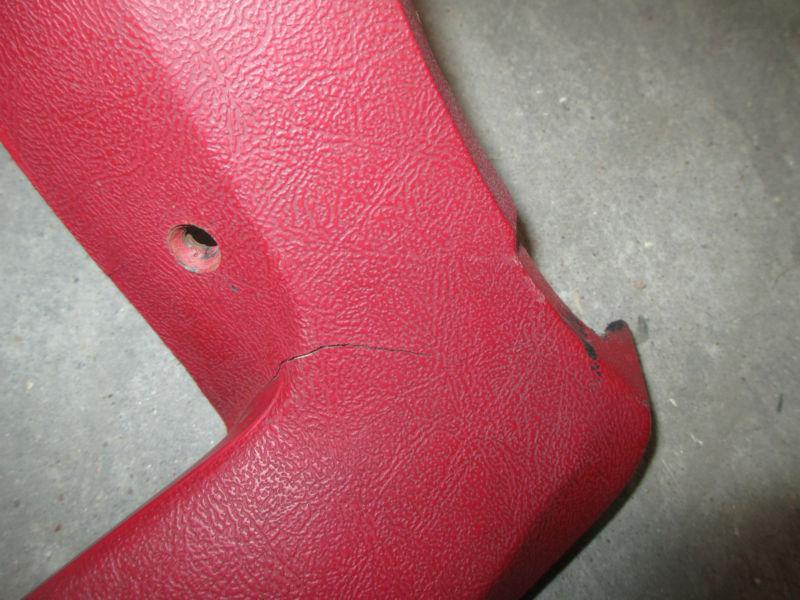 Sell Corvette inside windshield trim red 78 79 80 81 82 in Waco, Texas
