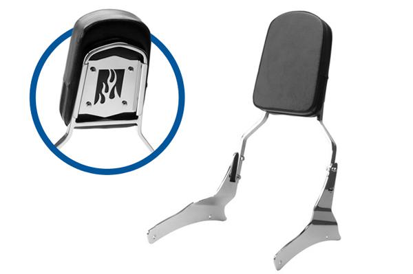 Sissy bar backrest motorcycle back rest pad for 01-08 suzuki volusia c50 m50
