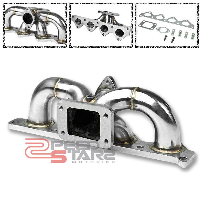 Gk 2.0 cvvt dohc t3 flange turbo upgrade stainless steel exhaust chrome manifold