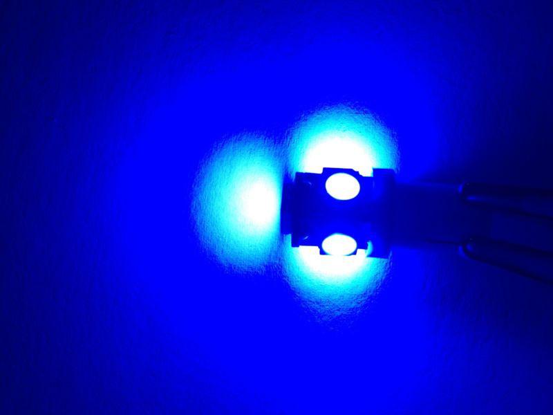 10pcs t10 194 168 w5w 5 smd led car side wedge tail light lamp bulb dc 12v blue