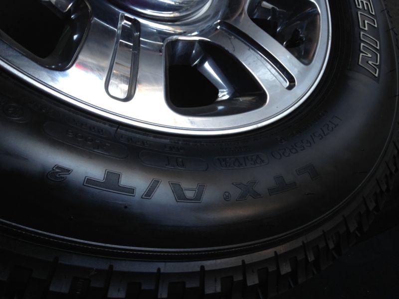 Sell 2013 f250/f350 srw 20" alloy wheels and Michelin tires oem fx4