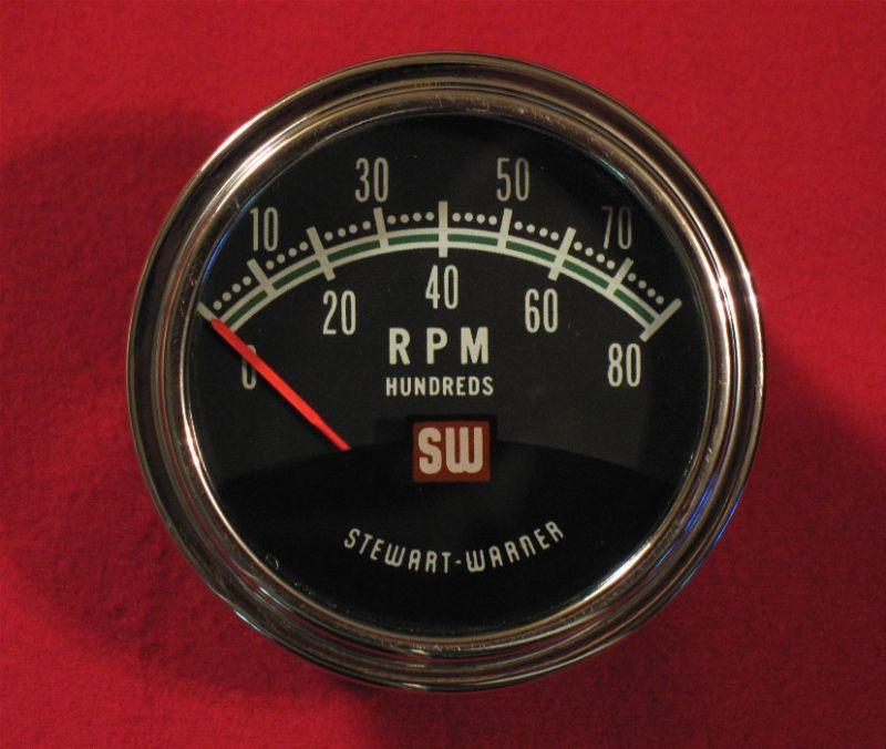 Sell Stewart Warner 8000 Greenline Tach Vintage Original ... motorcycle tachometer wiring diagram 