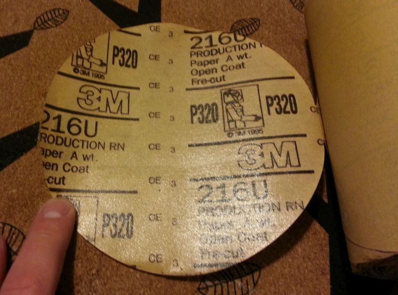 3m Gold DA Stikit Sandpaper 220 grit 6