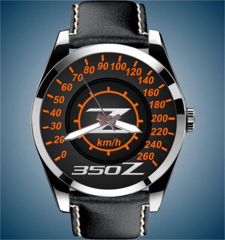 350z nissan 2005 2006 2007 2008 km/h speedometer meter auto art leather watch