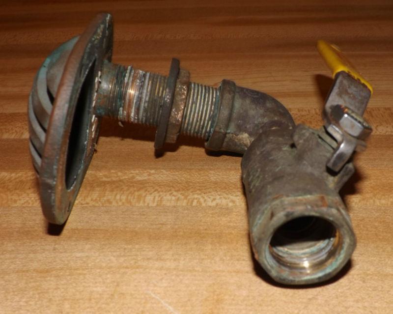 4 X 3 LARGE BRASS INTAKE BOAT SCOOP STRAINER Conbraco Fitting Marine Drain 3/4, US $75.00, image 2