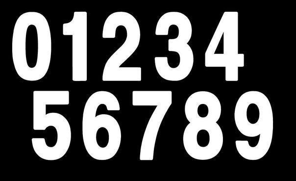 Factory effex pro 8 inch number # 7 white 3-pack