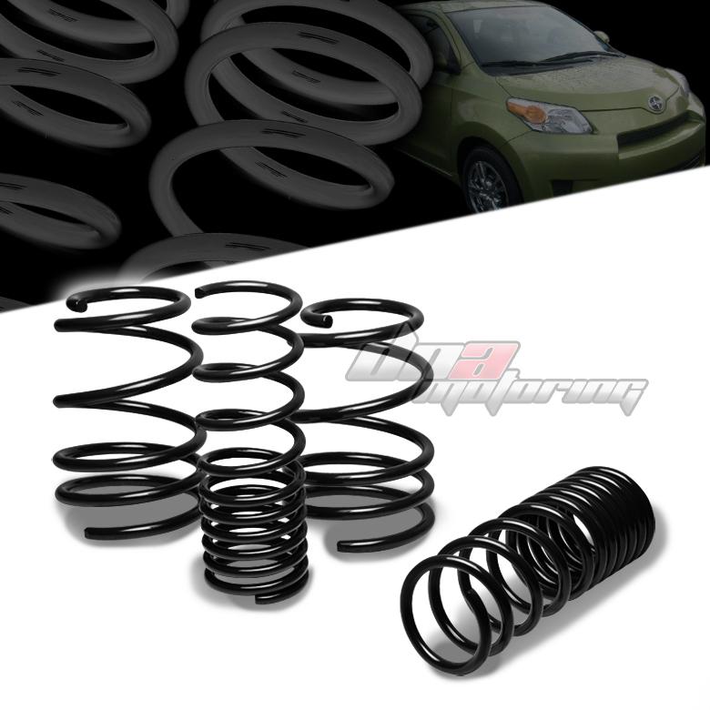 08-13 scion xd xp110 2zr black 1.5" drop suspension lowering spring f285/r235lb