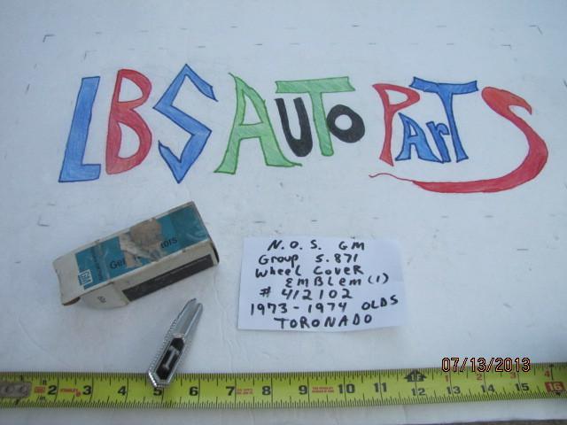 1973 73 74 olds toronado emblem nos 