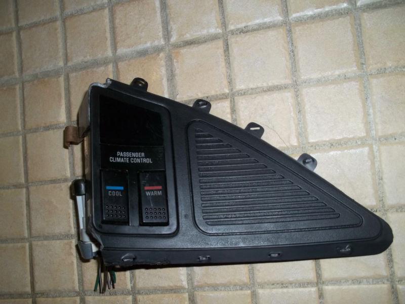 1991-1994 buick lesabre or park avenue passenger climate control switch w/bezel